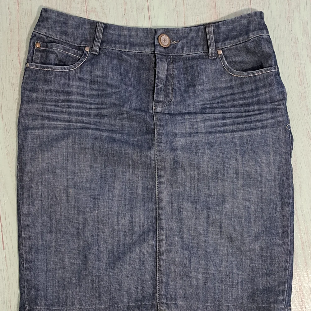 Level 99 Cotton Blend Blue Denim Skirt Misses(12 - 14) 31 Waist - Picture 2 of 7